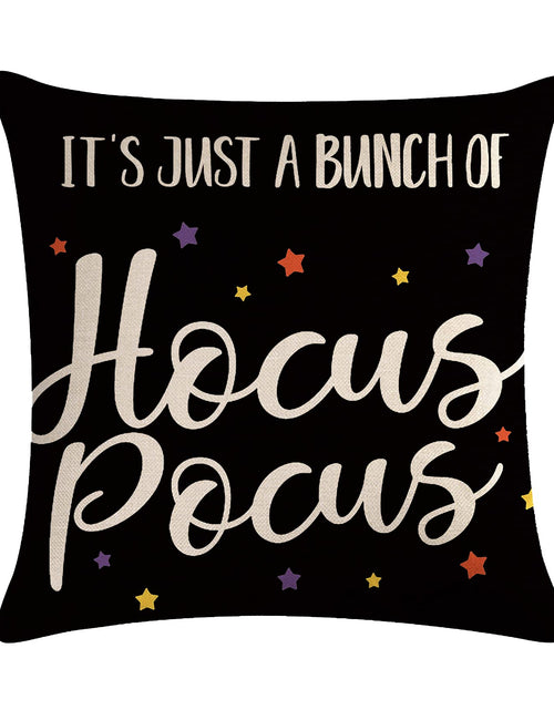 Load image into Gallery viewer, 7COLORROOM Halloween Pillow Covers Set of 2 Black 18x18in Polyester
