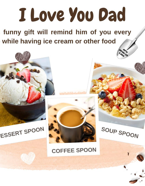 Load image into Gallery viewer, LLESCA Personalized Dad Ice Cream Shovel Stainless Steel Engraved Gift
