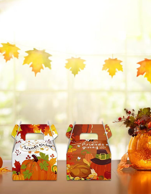 Load image into Gallery viewer, Generic Friendsgiving Gift Bags Thanksgiving Party Favors Orange 12 Pack
