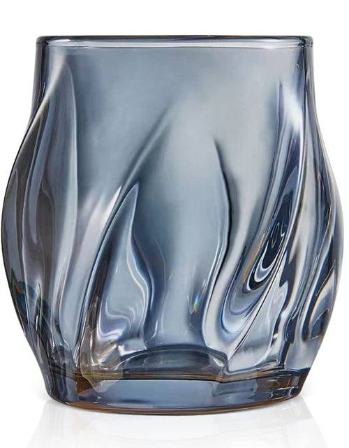 Load image into Gallery viewer, ANBFF Whiskey Glasses Set of 2, 8.5 OZ Twisted Crystal Rocks Glasses
