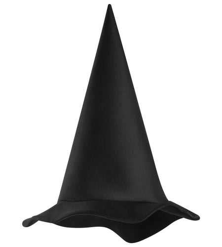 Spooktacular Creations Halloween Black Witch Hat Soft Satin Costume Accessory