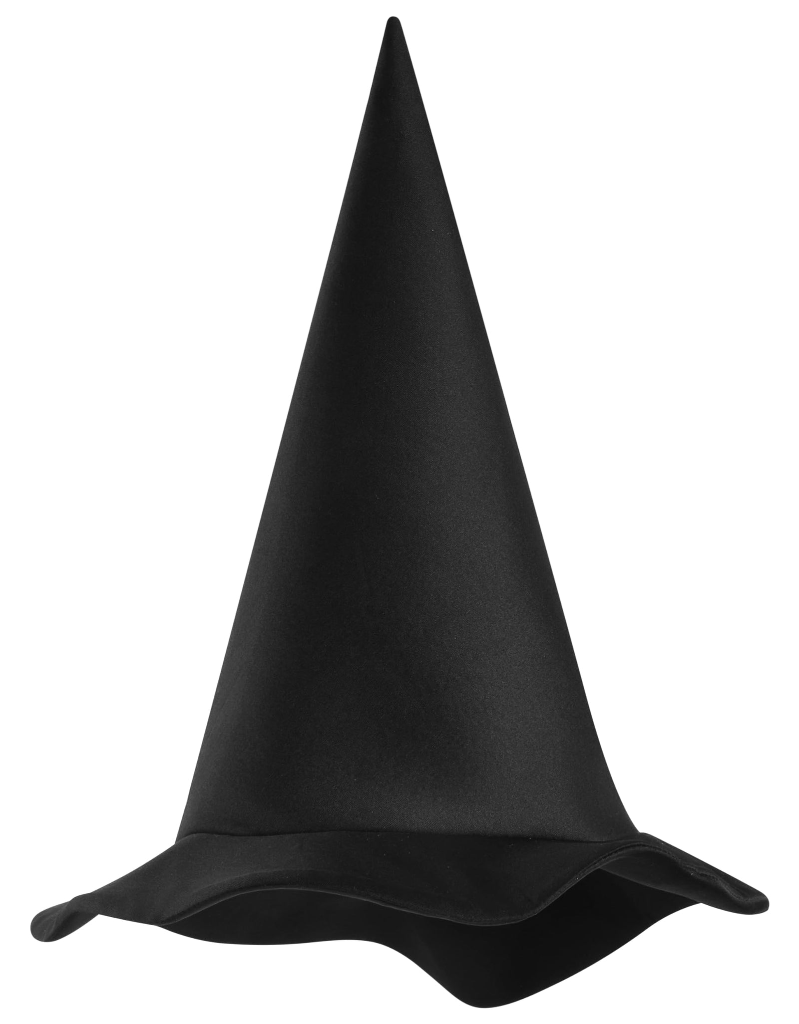 Spooktacular Creations Halloween Black Witch Hat Soft Satin Costume Accessory