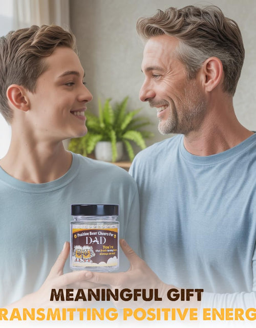 Load image into Gallery viewer, SOLMAY Funny Beer Cheers Gift Jar with 60 Uplifting Messages for Dad 0.5
