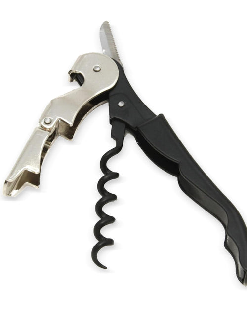 Load image into Gallery viewer, Chef Craft Select Waiters Corkscrew Foil Cutter Bottle Opener 5in Black
