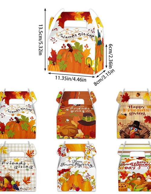 Load image into Gallery viewer, Generic Friendsgiving Gift Bags Thanksgiving Party Favors Orange 12 Pack
