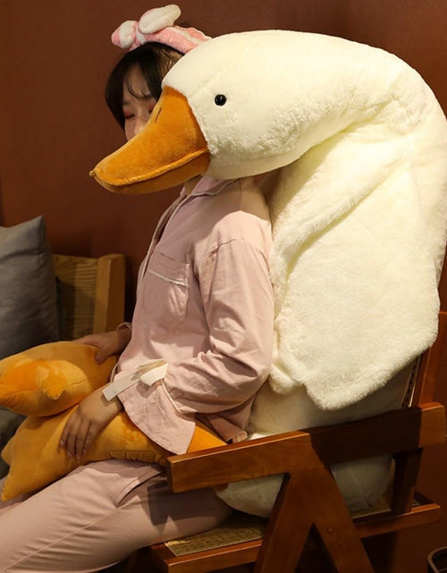 Load image into Gallery viewer, Srutirbo Giant Goose Stuffed Animal Plush Pillow White 37.5 Inch
