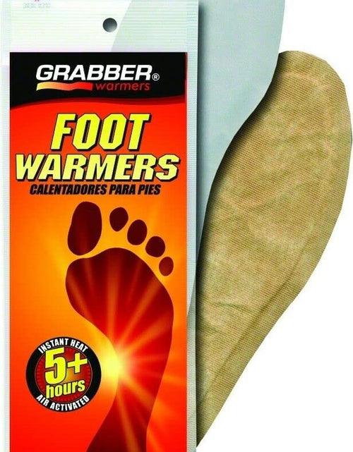 Load image into Gallery viewer, Grabber Foot Warmer Heat Treat 5 Plus Hr Pair Grey Size M/L
