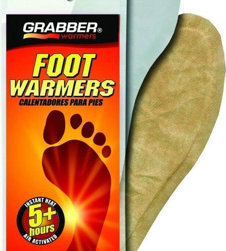 Grabber Foot Warmer Heat Treat 5 Plus Hr Pair Grey Size M/L