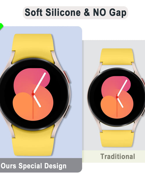 Load image into Gallery viewer, Apbands 20mm Silicone Sport Band for Samsung Galaxy Watch 40-46mm Yellow
