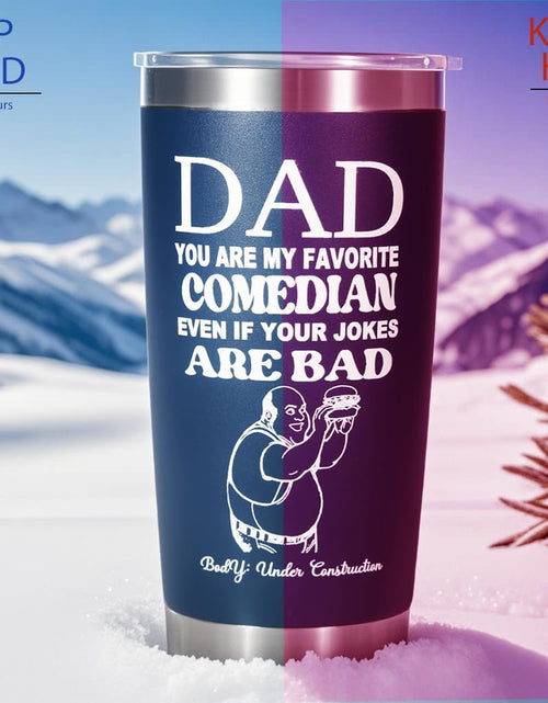 Load image into Gallery viewer, Carselage Stainless Steel Tumbler 20Oz Navy Blue Fathers Day Gift Dad
