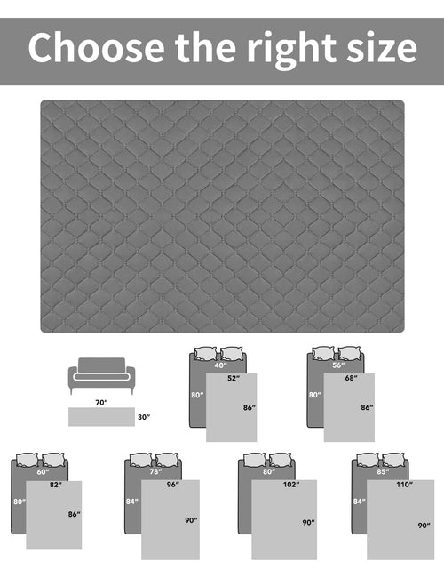 Load image into Gallery viewer, Easy-Going Waterproof Reversible Dog Bed Cover 68x86 Gray/Light Gray
