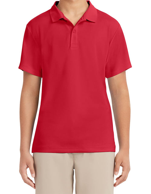 Load image into Gallery viewer, Izod Mens Short Sleeve Performance Polo Shirt, Red-646, 36-37 US
