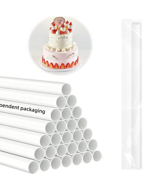 Load image into Gallery viewer, DaTpuik 100PCS 9.5" White Plastic Cake Dowels 0.4" Diameter
