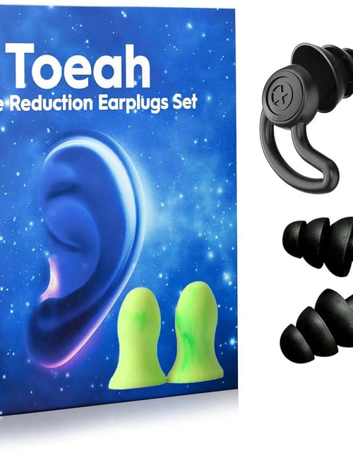 Load image into Gallery viewer, Toeah 3 in 1 Noise Reduction Ear Plugs Washable Hearing Protection
