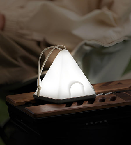 NPJGKY Portable Hanging Tent Night Light Desk Lamp Touch Dimmable Timer White
