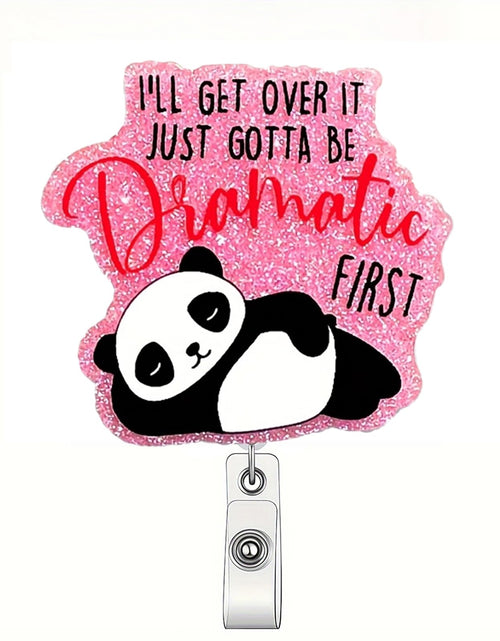 Load image into Gallery viewer, CHAONENG Funny Panda Nurse Badge Reel Retractable Clip Medical Worker ID A54
