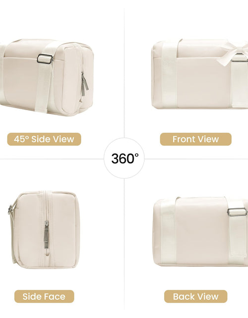 Load image into Gallery viewer, MEXS Mini Gym Bag for Women Waterproof Sports Duffel Bag Cream 10x5.4x6.5in
