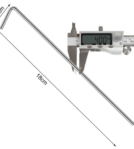Oligei 17 Pack Heavy Duty Metal Tent Stakes Silver 18in Outdoor Use
