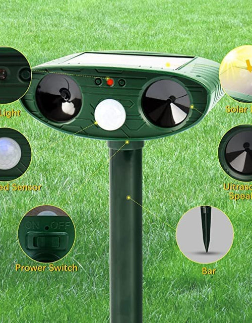 Load image into Gallery viewer, Solar powered animal repellent
