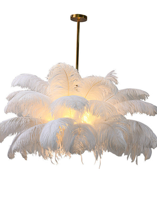 Load image into Gallery viewer, Feather lamp, living room pendant light, hall main light, modern and simple bedroom
