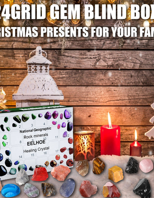 Load image into Gallery viewer, 24 Grid Ore Blind Box, Green Christmas Surprise Guess Small Gift Blind Box
