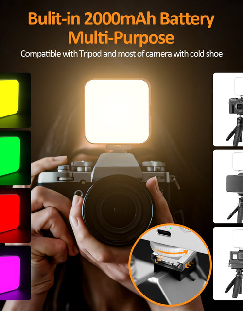 Load image into Gallery viewer, Camera pocket light atmosphere mini RGB mobile phone fill light live VLOG video conference photography light
