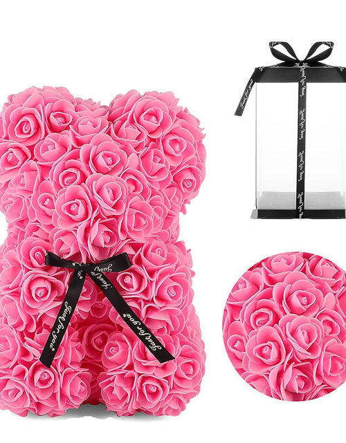Load image into Gallery viewer, Mother's Day Gift 25cm Foam Flower Bear PE Rose Flower Bear PVC Gift Box Valentine's Day Cross-border Bestseller
