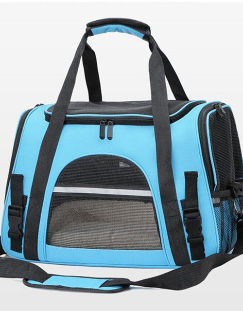 Load image into Gallery viewer, Foldable &amp; Expandable Pet Carrier Bag - Mesh Breathable Cat/Dog Travel Bag, Convertible Crossbody Handbag for Small Pets
