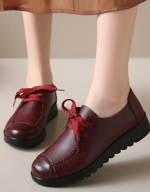 Load image into Gallery viewer, Women’s Black Flat Work Shoes – Soft Sole Anti-Slip Flats
