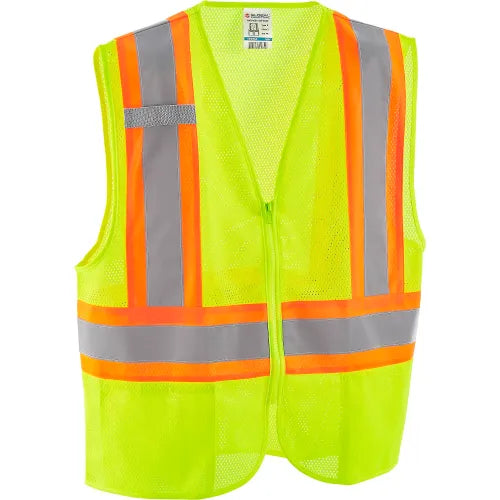 Load image into Gallery viewer, Hi Vis Vest Orange/lime 2" Silver Reflective Stripe
