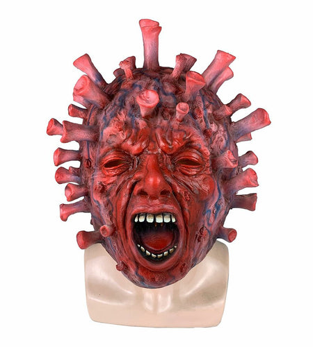 2020 New Halloween virus latex mask headgear Horror mask Role playing headgear Halloween Cosplay Best Gift