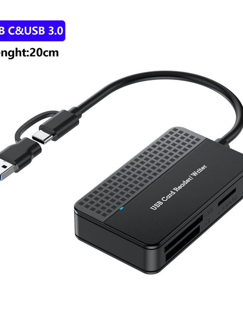 Load image into Gallery viewer, USB 3.0 Four in One USB 3.1 CF SD TF MS Memory Card/DSLR Camera Card Reader Type-c
