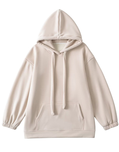 Load image into Gallery viewer, Loose drawstring hooded sweatshirt

