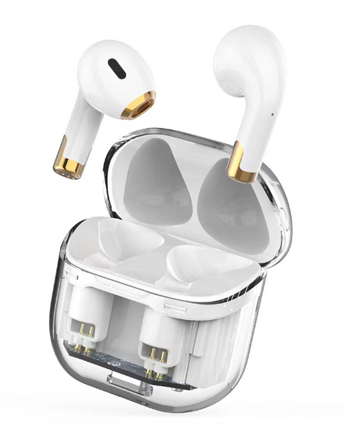 Load image into Gallery viewer, Transparent bin 5.3TWS Bluetooth headset APRO11 true wireless sports game headset call noise reduction
