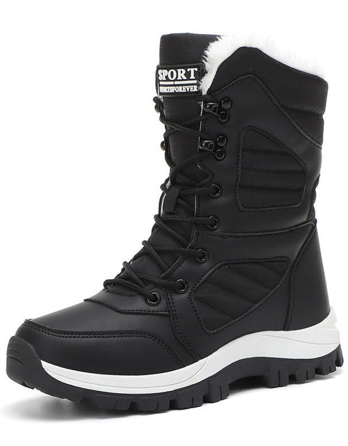 Load image into Gallery viewer, Women’s Long Wool &amp; Velvet Snow Boots | Thickened Warm Winter Footwear
