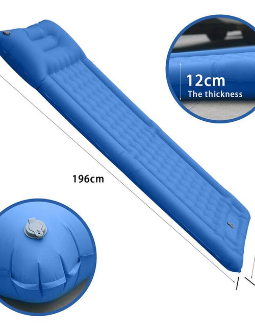 Load image into Gallery viewer, Outdoor thicken self-inflating camping mattress: ultralight, with built-in pump, ideal for travel, hiking, fishing.
