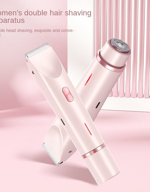 Load image into Gallery viewer, Double headed shaver new electric hair removal device women's private pubic hair removal device
