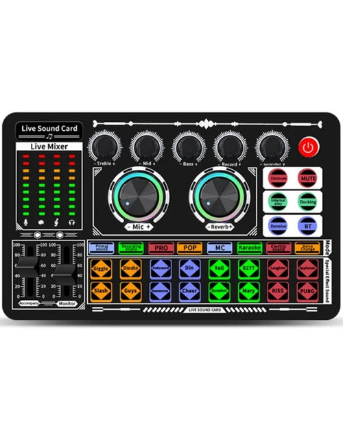 Load image into Gallery viewer, F999  Mixer Podcast Sound Board Live Sound Card for Live Recording Home KTV

