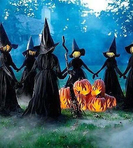 Halloween Light-Up Witches Ghost Halloween Decoration Horror Props Creepy Skeleton For Halloween Decoration Voice Control