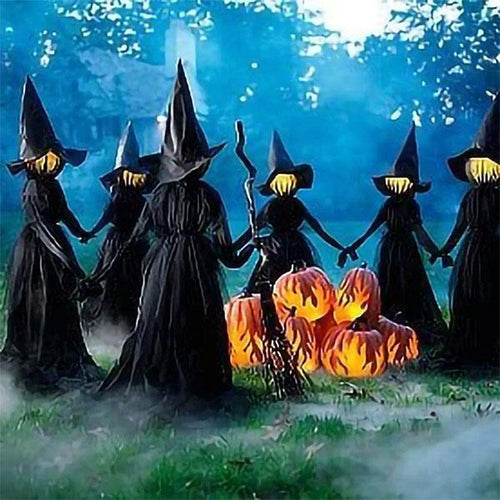 Load image into Gallery viewer, Halloween Light-Up Witches Ghost Halloween Decoration Horror Props Creepy Skeleton For Halloween Decoration Voice Control
