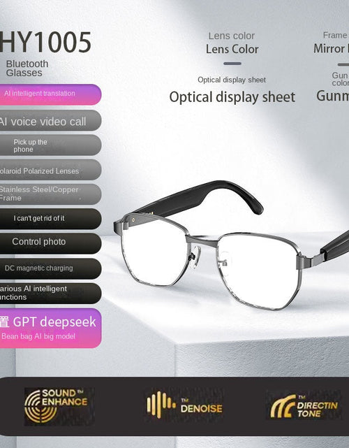 Load image into Gallery viewer, Bluetooth Smart AI Sunglasses Multi functional Real time Translation Headphones Call Listening to Music
