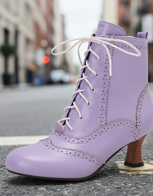 Load image into Gallery viewer, Women’s Dopamine Girl Short Boots – Comic-Con Style Winter Footwear
