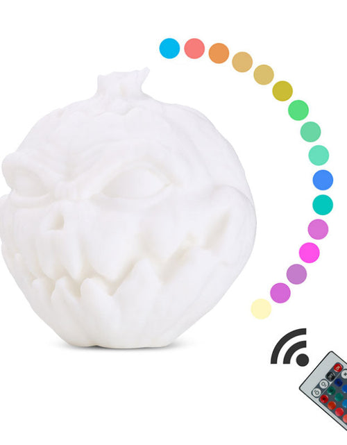 Load image into Gallery viewer, 3D Printing Devil Pumpkin Face Light Pat Night Lamp For Halloween
