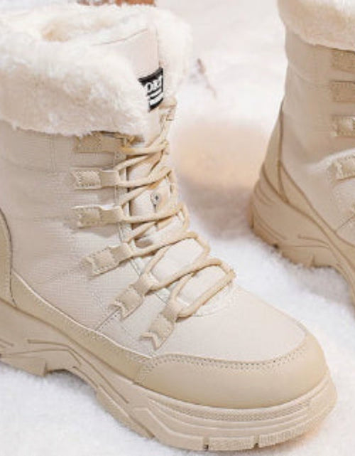 Load image into Gallery viewer, Women’s Fleece-Lined Chunky Sole Shoes – Warm Casual Winter Comfort Shoes
