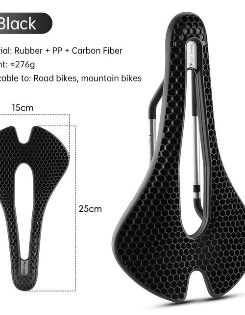 Load image into Gallery viewer, WEST BIKING TPE Honeycomb Breathable Bike Saddle – for racing, road, MTB
