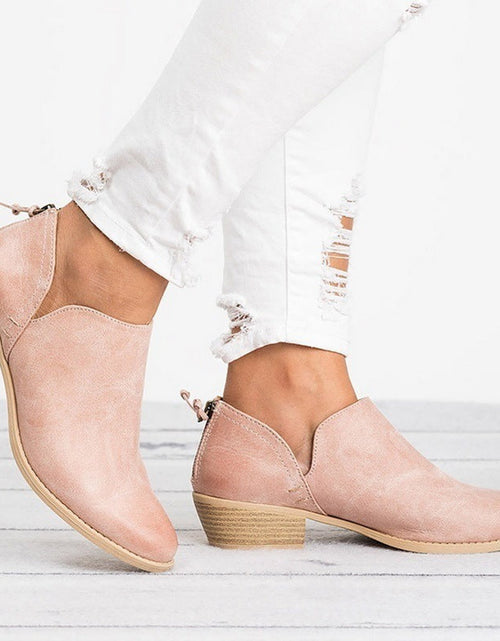 Load image into Gallery viewer, Autumn Women Shoes Retro High Heel Ankle Boots
