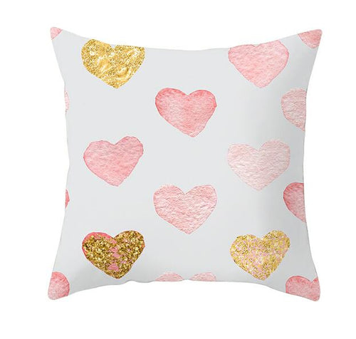 Load image into Gallery viewer, Black White Heart Cushion Cover Arrow I Love You Letters Happy Valentine Pillow Covers Gifts for Couples Valentine's Decoration
