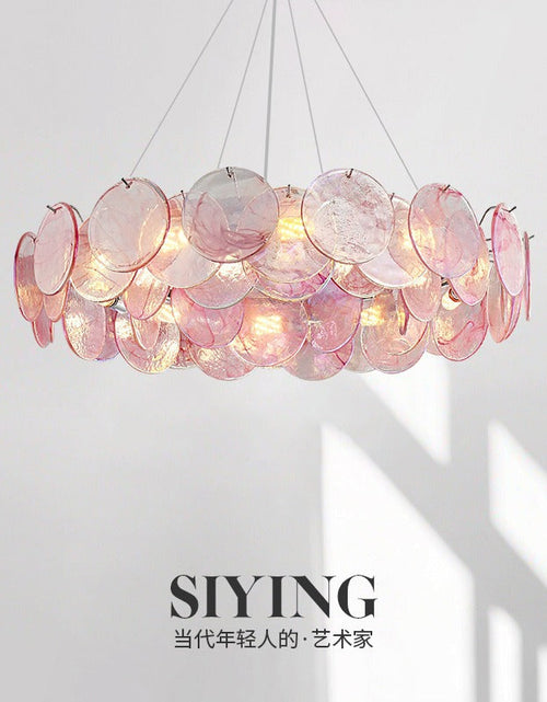 Load image into Gallery viewer, Luxury living room chandelier, designer-created stained glass dining room and bedroom lighting fixtures
