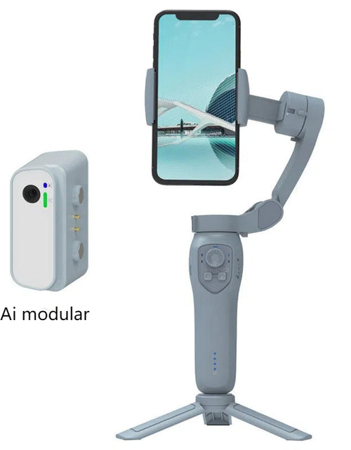Load image into Gallery viewer, Mobile phone stabilizer handheld PTZ three-axis anti shake Tiktok live shooting vlog photo recording video selfie rod
