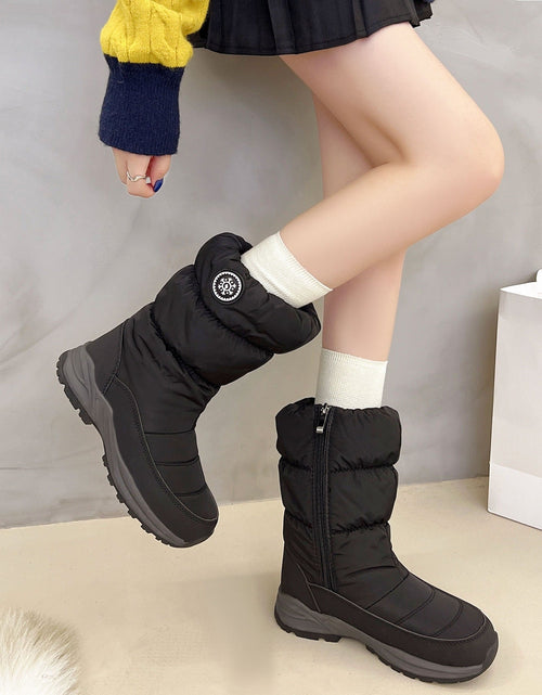 Load image into Gallery viewer, Thickened Cotton Mid-Calf Snow Boots for Women
